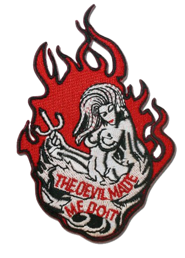 Vest Patches - Two Ride Me and Devil Made Me Do It - PAT-D560-D669-DL