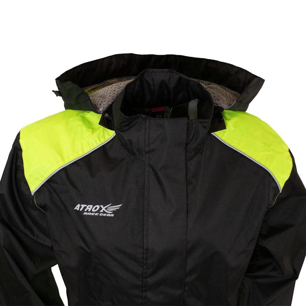 Ladies Motorcycle Rain Suit - Two Piece Waterproof - SKU ATL3071-FM