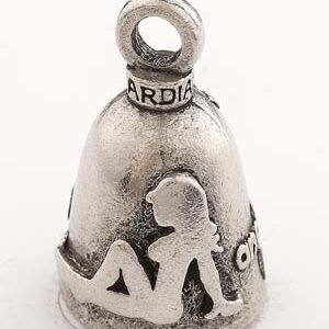 Mud Flap Girl - Pewter - Motorcycle Guardian Bell® - Made In USA - SKU GB-MUD-FLAP-GIRL-DS