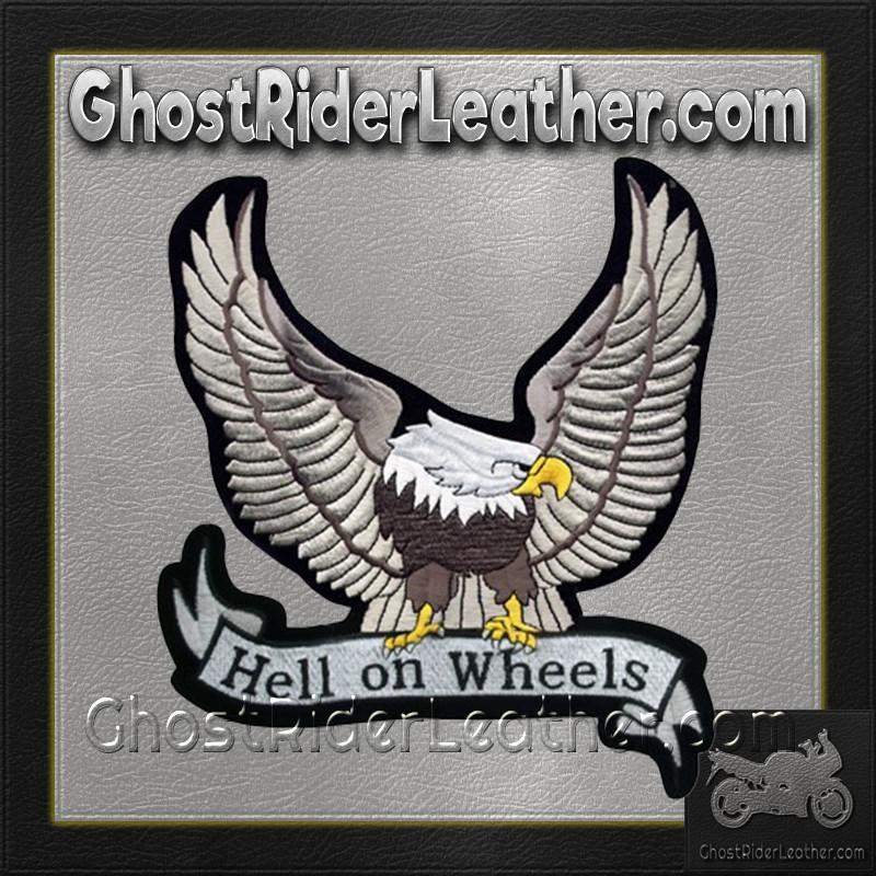 Silver Eagle with Hell On Wheels Banner Patch / SKU GRL-PAT-A25-DL