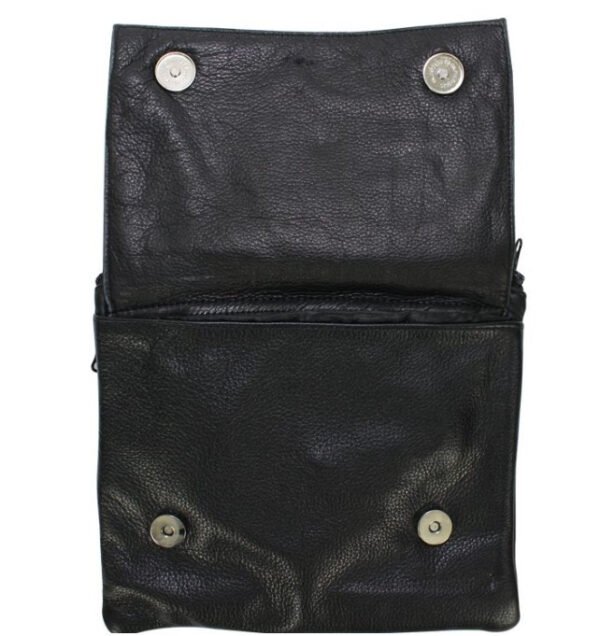 Leather Belt Bag - Lime Green - Gun Pocket - Flying Skull Design - Handbag - BAG36-EBL10-LIME-DL