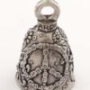 Peace Sign - Pewter - Motorcycle Guardian Bell® - Made In USA - SKU GB-PEACE-SIGN-DS