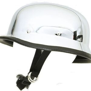 Chrome German Novelty Motorcycle Helmet - SKU HC102-DL