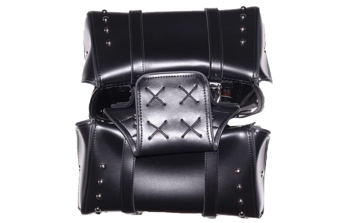 Saddlebags - PVC - Studs - Motorcycle Luggage - SD4080-PV-DL