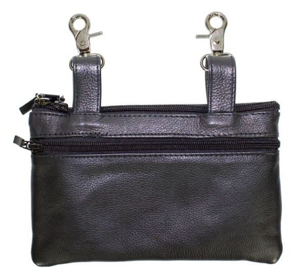 Leather Belt Bag - Purple - Wings Design - Handbag - BAG35-EBL8-PURP-DL