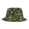 Pickle Pattern - Green on Black - Pickles Print - Biker Bucket Hat
