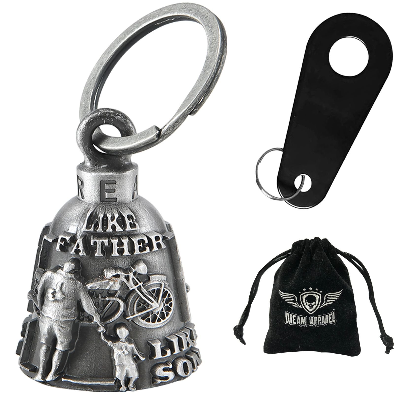 Motorcycle Ride Bell - 3D - Like Father Like Son - Spirit Bell - Gremlin - DBL25-L-DL