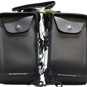 Saddlebags - PVC - Gray Trim - Studs - Motorcycle Luggage - SD4054-PV-DL