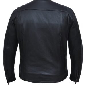 Leather Motorcycle Jacket - Men's - Racer Style - 502-NK-UN