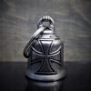 Maltese Cross - Pewter - Motorcycle Gremlin Bell - Made In USA - SKU BB25-DS