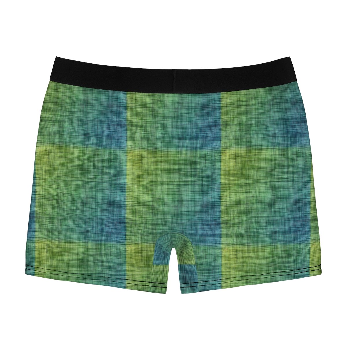Burlap Texture - Blue to Green Gradient - Men's Boxer Briefs (AOP)