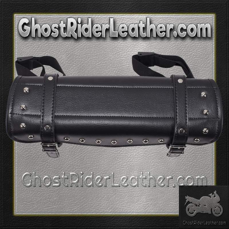 Motorcycle Tool Bag - PVC - Studded - Fork Bag - 9 or 10 Inch - TB3033-9-10-DL