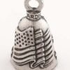 Old Glory - American Flag - Pewter - Motorcycle Guardian Bell® - Made In USA - SKU GB-OLD-GLORY-DS