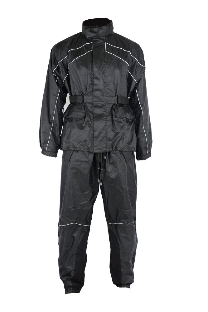 Rain Suit - Men's - Waterproof - Motorcycle - Black - DS590BK-DS