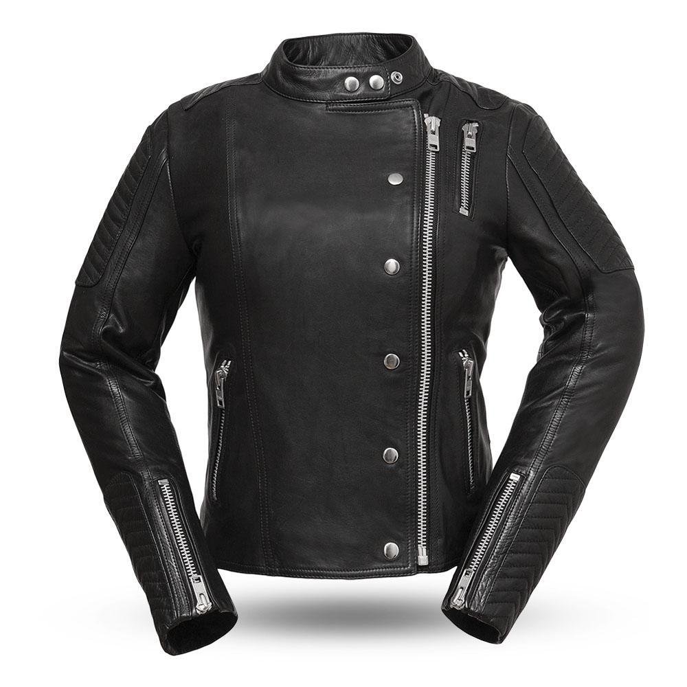 Leather Motorcycle Jacket - Women's - Warrior Princess - FIL187CJZ-FM