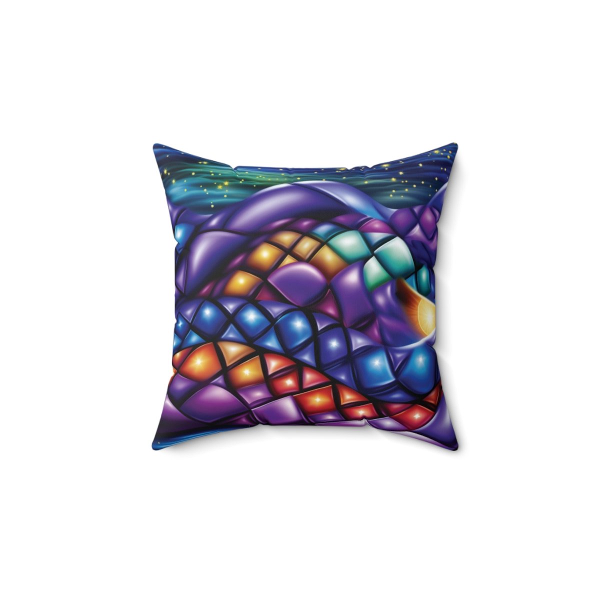 Diamond Abstracts - Multi Colors - Faux Suede Square Pillow Diamond Abstracts - Multi Colors - Faux Suede Square Pillow