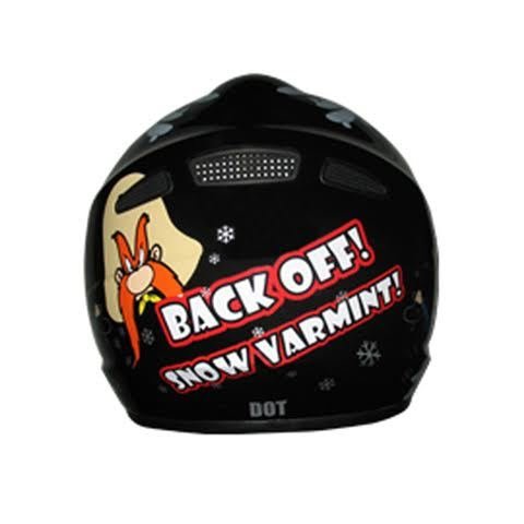 DOT Kids ATV Helmet - Dirt Bike - Snow Machine - Back Off - Color Choice - DOTATVKIDSBACKOFF-HI. Yosemite Sam Motocross Helmet for Youth.