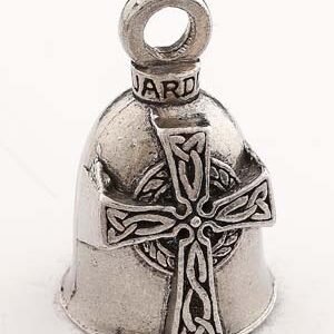 Celtic Cross - Pewter - Motorcycle Guardian Bell - Made In USA - SKU GB-CELTIC-CROSS-DS