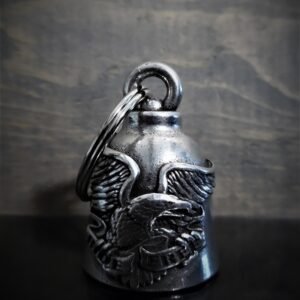 Ride Free Eagle - Pewter - Motorcycle Spirit Bell - Made In USA - SKU BB91-DS