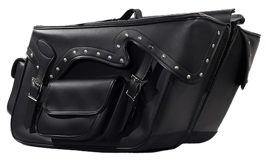 Saddlebags - Studs - Throwover - Pockets - Motorcycle - SD4085-PV-DL