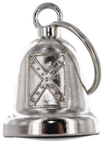 Motorcycle Ride Bell - Chrome Spirit - Rebel Flag - Confederate - BLC20-DL Motorcycle Ride Bell - Chrome Spirit - Rebel Flag - Confederate - BLC20-DL