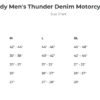 Men's Denim Motorcycle Jacket - Biker Jackets - FIM290TDM-FM