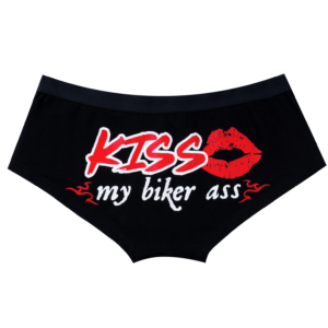 Boyshorts - Women's - Panties - Kiss My Biker Ass - Lingerie - BSHT60-DL