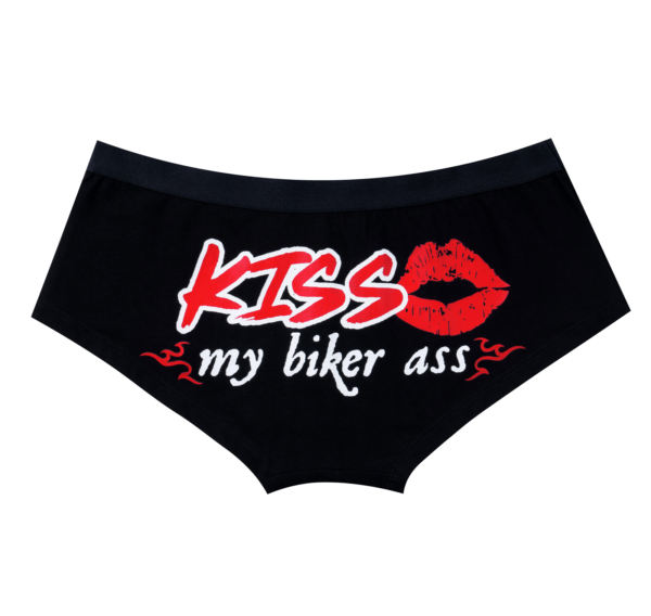 Boyshorts - Women's - Panties - Kiss My Biker Ass - Lingerie - BSHT60-DL