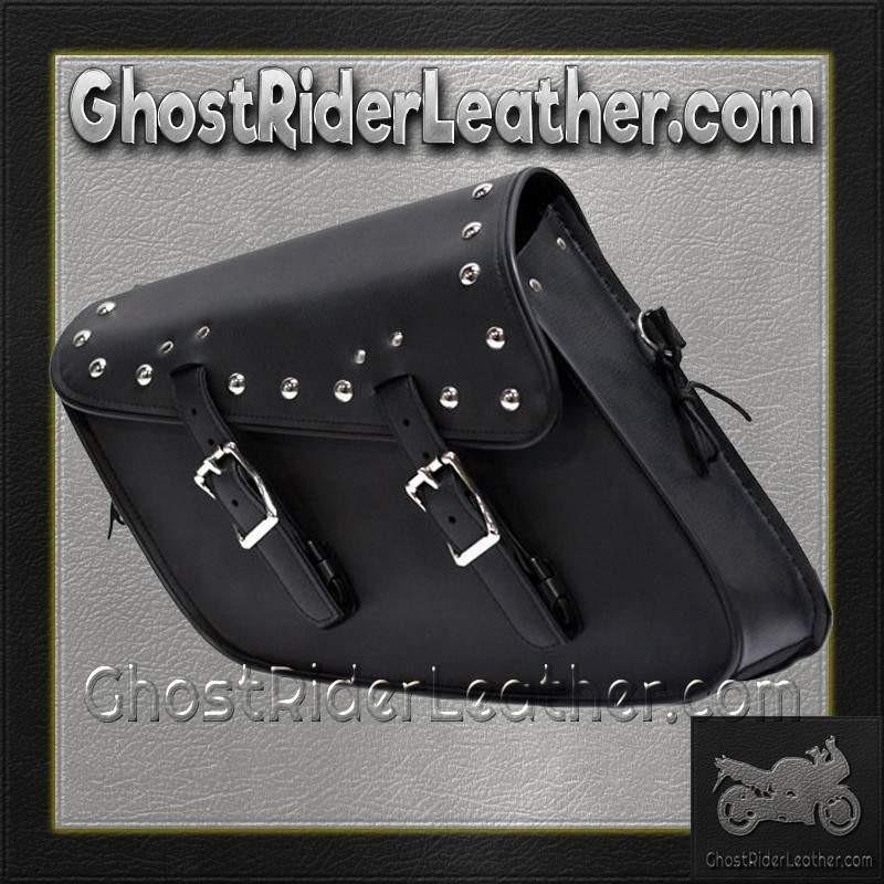 Swing Arm Bag - PVC - Right - Studs - Motorcycle Storage - SD4093-STUD-SOLO-DL