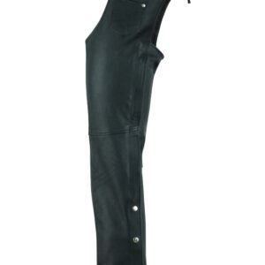 Men's Leather Chaps - Motorcycle - Unisex - Big - Up To 10XL - DS-400-DS
