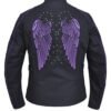 UNIK Ladies Nylon Textile Jacket With Purple Wings - 3692-17-UN