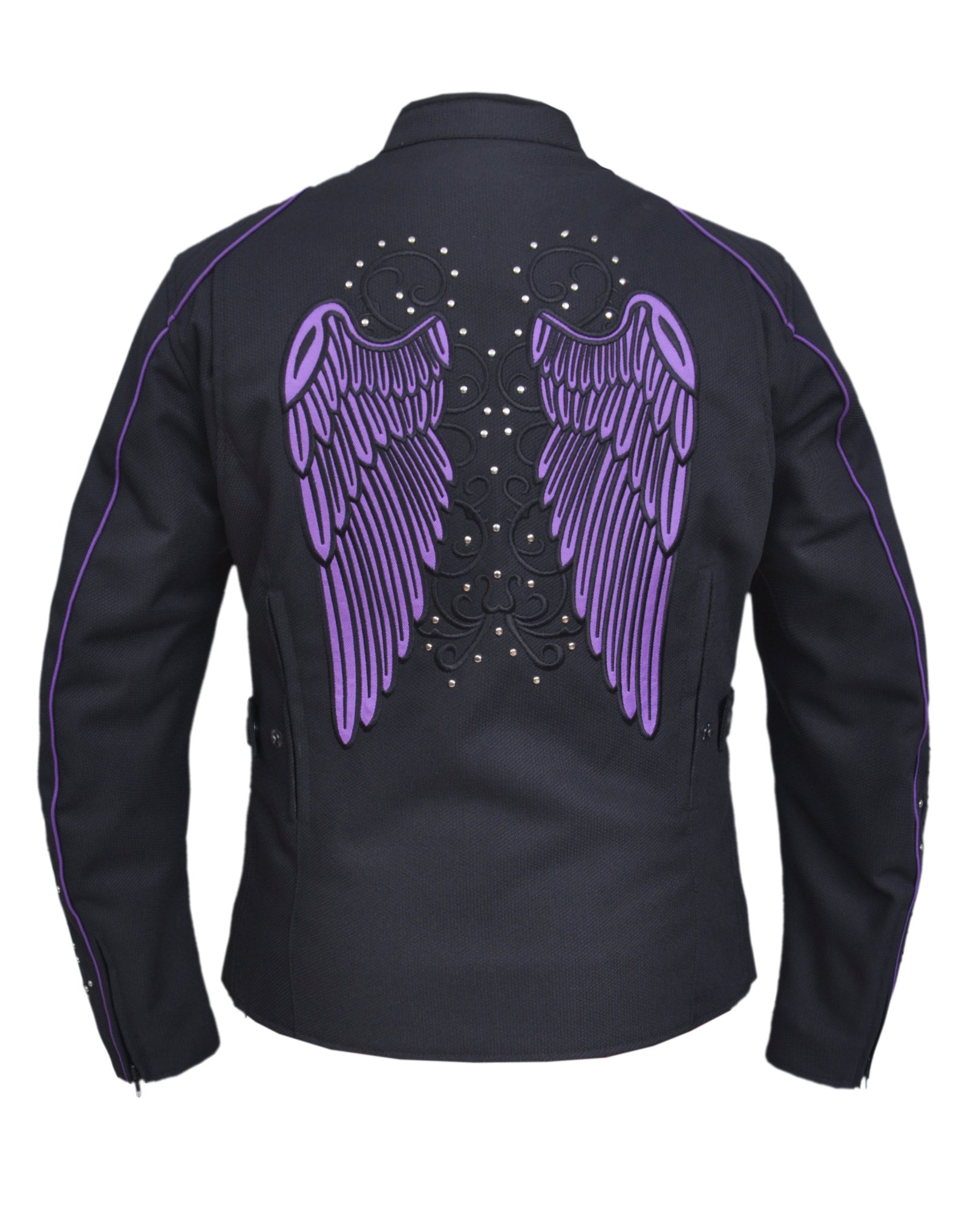 UNIK Ladies Nylon Textile Jacket With Purple Wings - 3692-17-UN