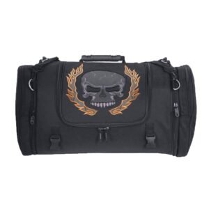 Textile Travel Bag - Reflective Skull - Motorcycle Luggage - 2474-00-UN