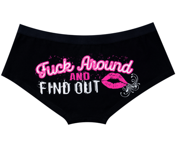 Boyshorts - Women's - Panties - F*ck Around and Find Out - Lingerie - BSHT58-DL