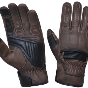 Leather Gloves - Men's - Full Finger - Brown Reinforced - 8169-BR-UN