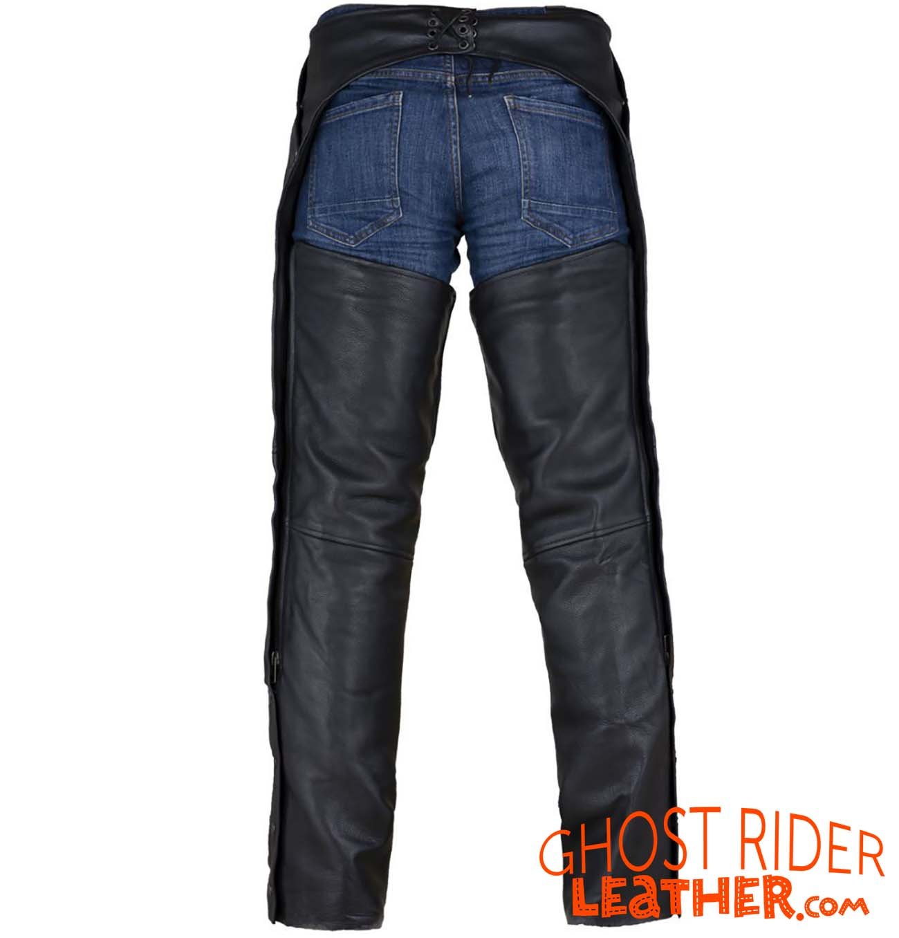 Leather Chaps - Men's or Women's - Removable Liner - Split Leather - C4334-04-DL