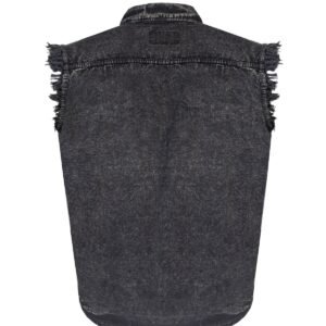 Denim Work Shirt - Men's - Black - Sleeveless - Up To 4XL - MSLW-BLK-DL