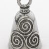 Celtic Swirl - Pewter - Motorcycle Guardian Bell - Made In USA - SKU GB-CELTIC-SWIRL-DS