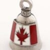 Canadian Flag - Pewter - Motorcycle Guardian Bell - Made In USA - SKU GB-CANADIAN-F-DS