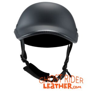 Novelty Motorcycle Helmet - Flat Black - Baseball Cap Style - H512-11-DL