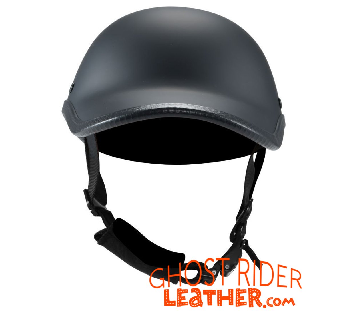 Novelty Motorcycle Helmet - Flat Black - Baseball Cap Style - H512-11-DL
