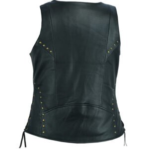 Leather Vest - Women's - Ultra Soft - Lacing Design - DS233-DS