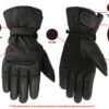 Leather Motorcycle Gloves - Men's - Heavy Duty Cruiser - Gauntlet - Biker - DS20-DS