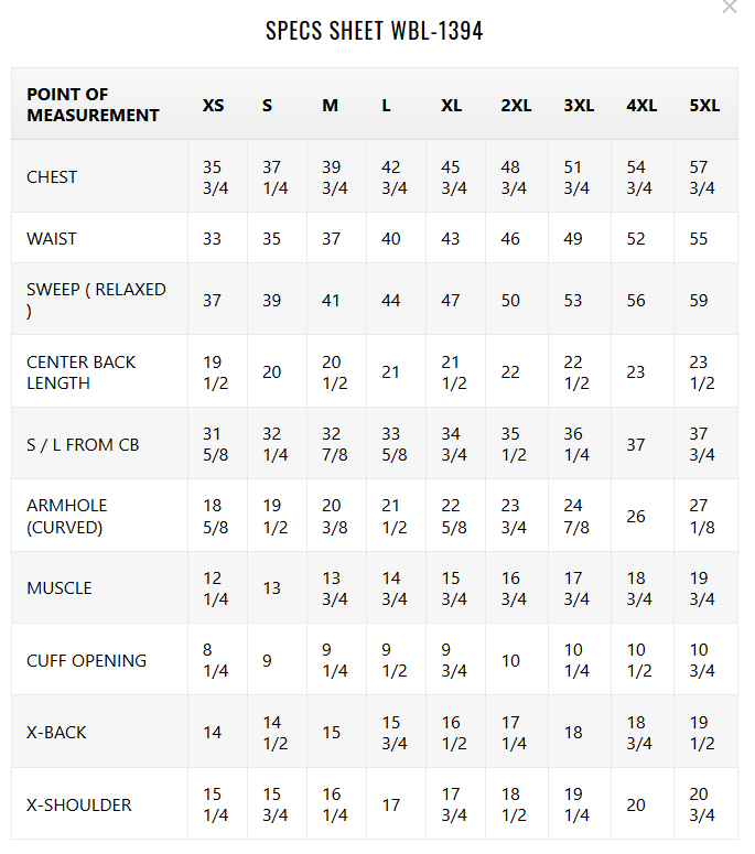 SIZE CHART FOR ZOEY - Ladies Leather Blazer - WBL1394-FM