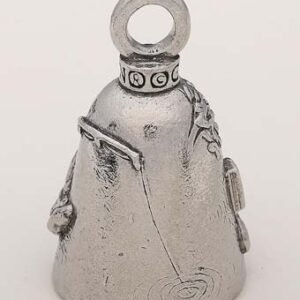 Retired Man - Pewter - Motorcycle Guardian Bell® - Made In USA - SKU GB-RETIRED-MAN-DS
