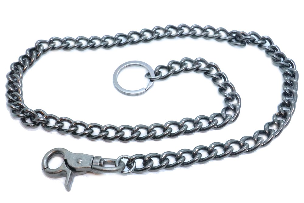 34" - Wallet Chain - Gun Metal - Key Chain Leash - WC002-DS