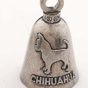 Chihuahua Dog - Pewter - Motorcycle Guardian Bell - Made In USA - SKU GB-CHIHUAHUA-DS