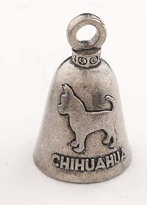 Chihuahua Dog - Pewter - Motorcycle Guardian Bell - Made In USA - SKU GB-CHIHUAHUA-DS