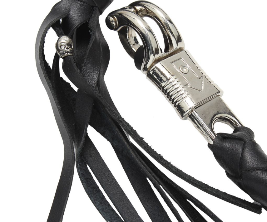 3 Inch Fat - Get Back Whip - Black Leather - 36 Inches - SKU GBW1-11S-T2-DL