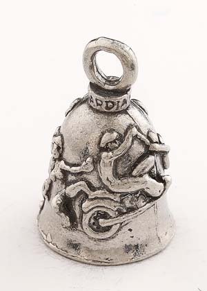 Oops The B*tch Fell Off - Pewter - Motorcycle Guardian Bell® - Made In USA - SKU GB-OOPS-DS